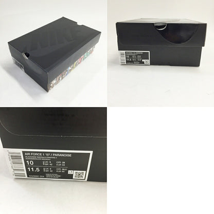 PARANOISE x Nike Air Force 1 '07 Black Sneakers Size 10