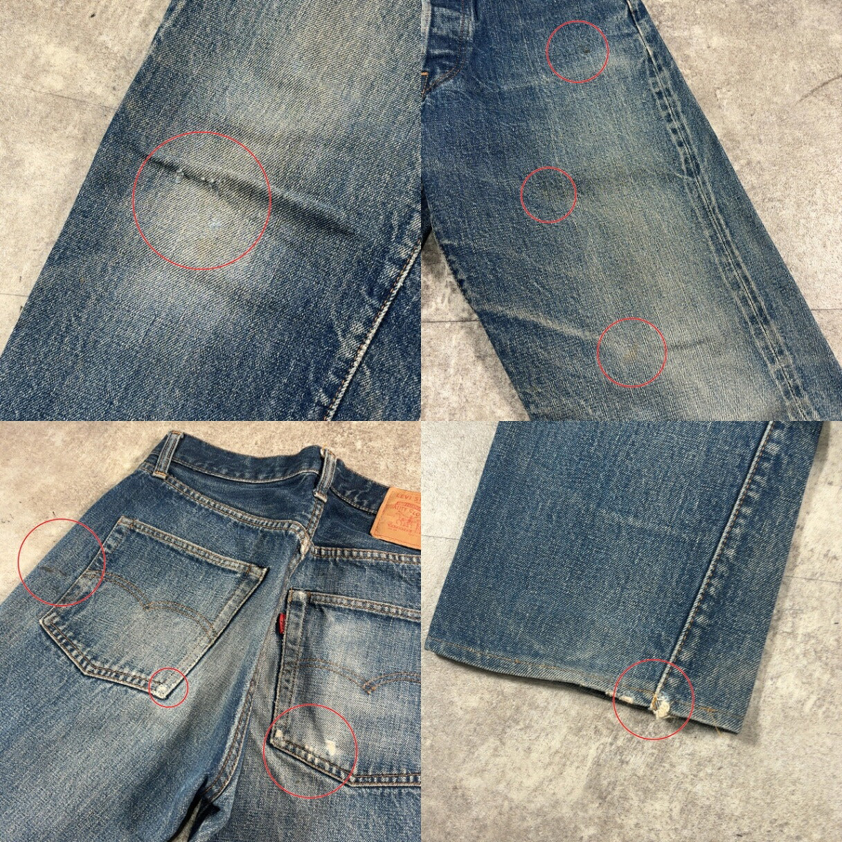 LEVI'S Vintage 60s Big-E 501 Denim Jeans Blue Size W28