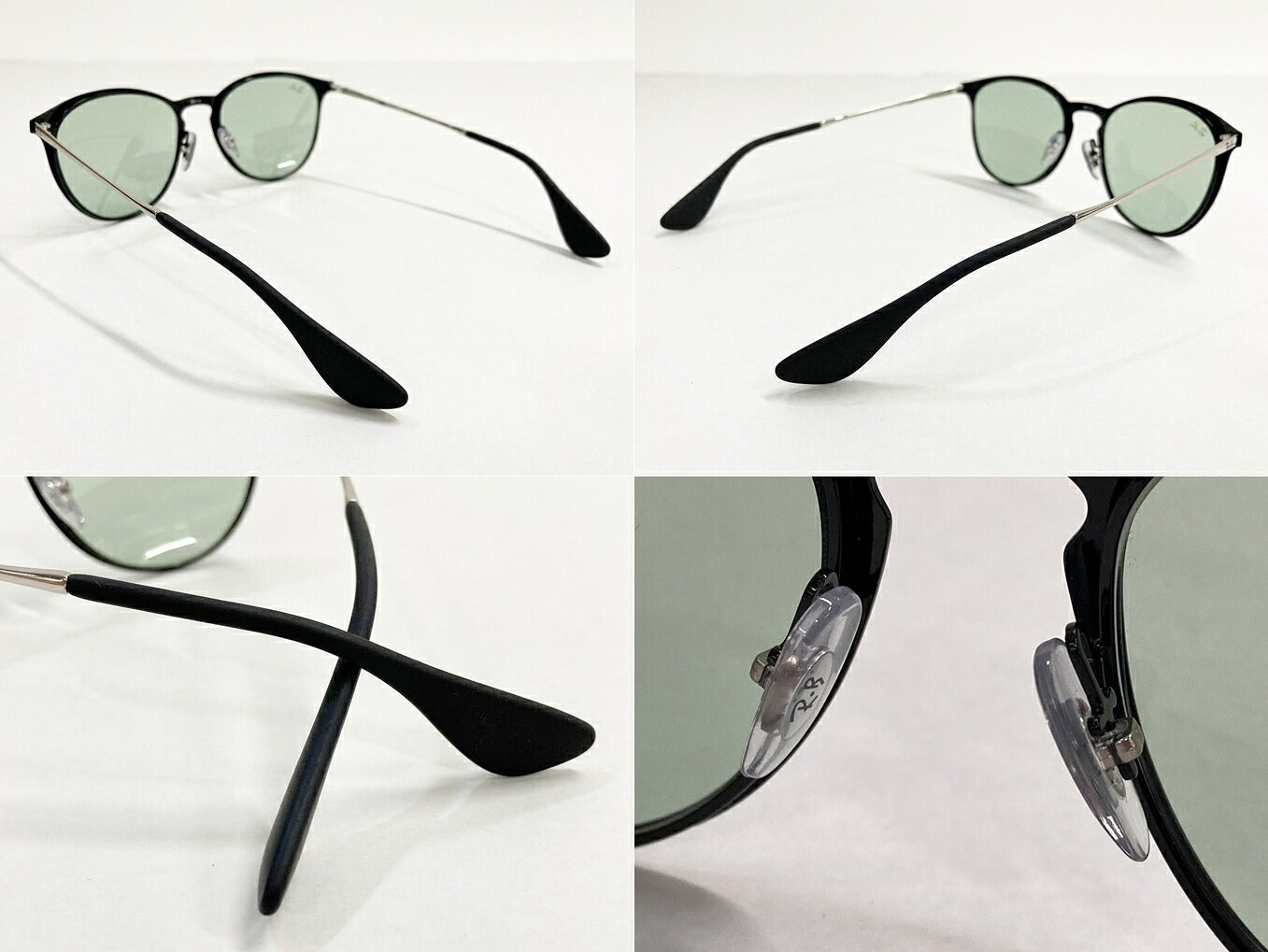 ERIKA METAL Ray-Ban RB3539 Black Tint Sunglasses Size 54