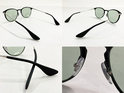 ERIKA METAL Ray-Ban RB3539 Black Tint Sunglasses Size 54