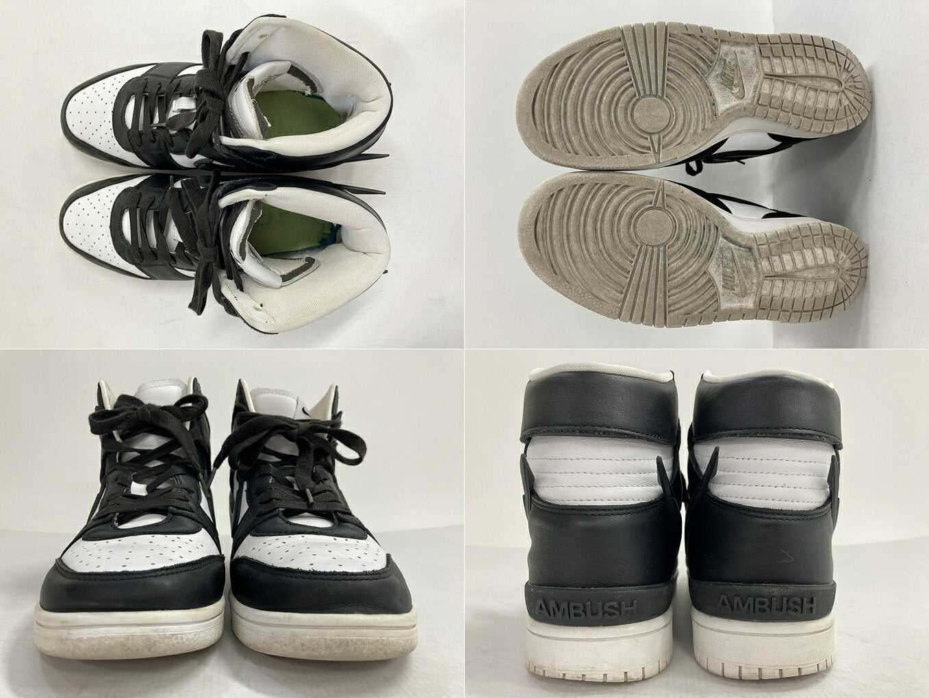 AMBUSH x Nike Dunk High Black/White Sneakers Size 27cm
