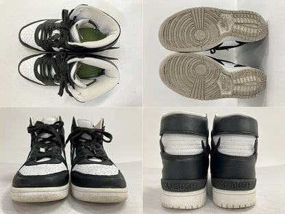 AMBUSH x Nike Dunk High Black/White Sneakers Size 27cm
