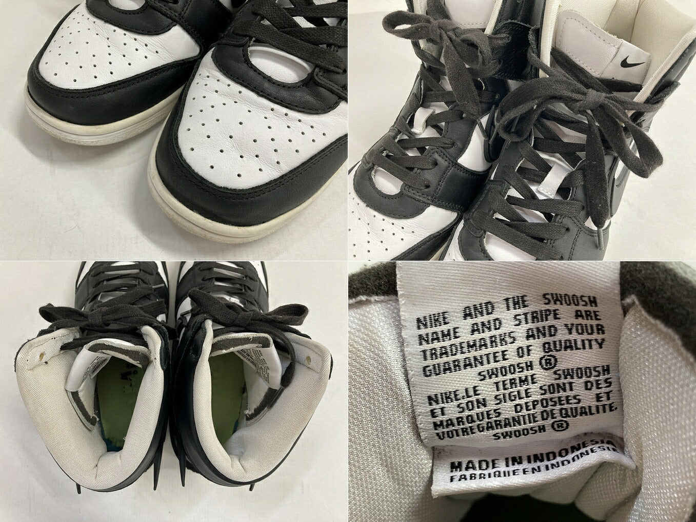 AMBUSH x Nike Dunk High Black/White Sneakers Size 27cm