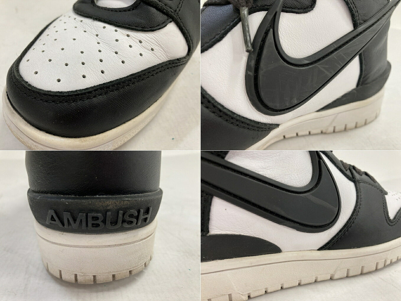 AMBUSH x Nike Dunk High Black/White Sneakers Size 27cm