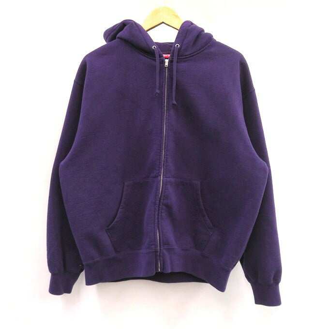 Supreme 26SS Cut Out Zip Up Hoodie Purple Size M