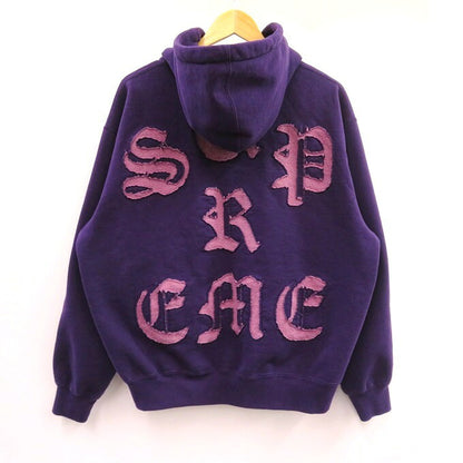 Supreme 26SS Cut Out Zip Up Hoodie Purple Size M
