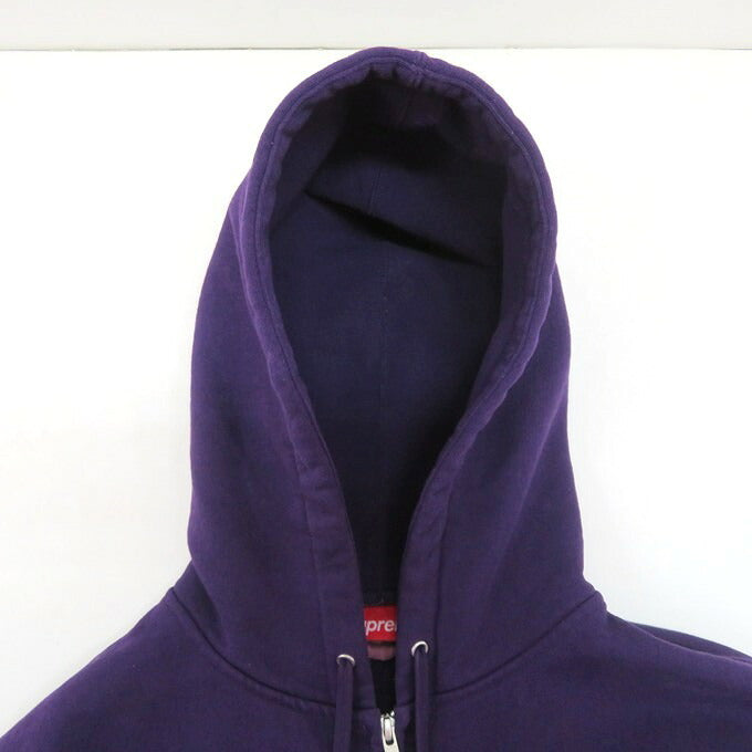 Supreme 26SS Cut Out Zip Up Hoodie Purple Size M