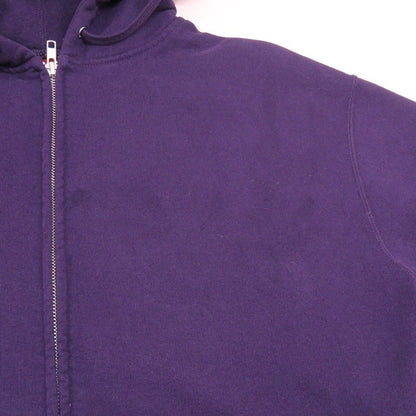 Supreme 26SS Cut Out Zip Up Hoodie Purple Size M