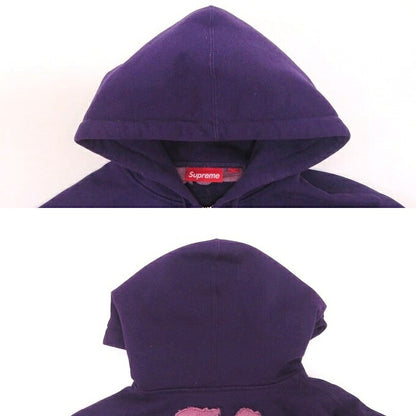 Supreme 26SS Cut Out Zip Up Hoodie Purple Size M