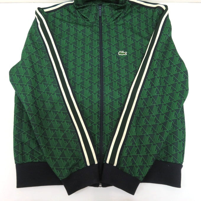 LACOSTE Monogram Jacquard Track Jacket Green Size US