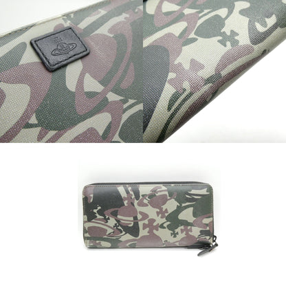 Vivienne Westwood Camo Orb Coated Long Wallet Size ONE SIZE