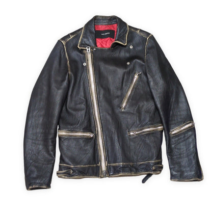 NANO universe Sheepskin Double Riders Jacket Size L