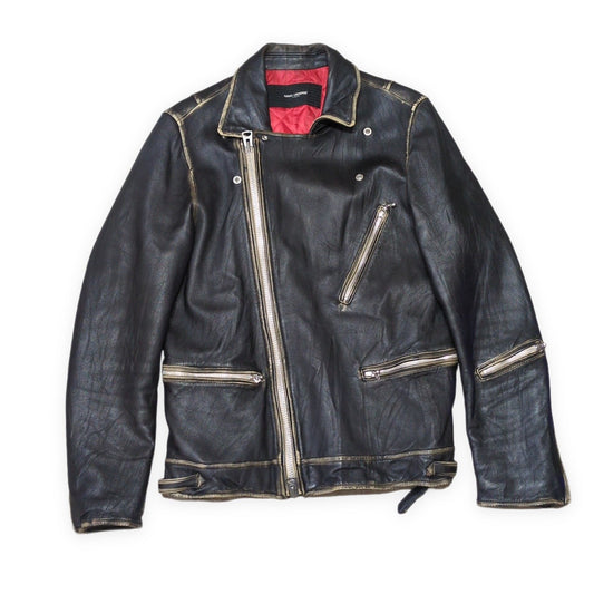 NANO universe Sheepskin Double Riders Jacket Size L