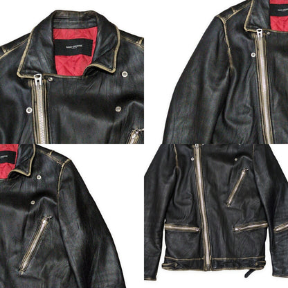 NANO universe Sheepskin Double Riders Jacket Size L