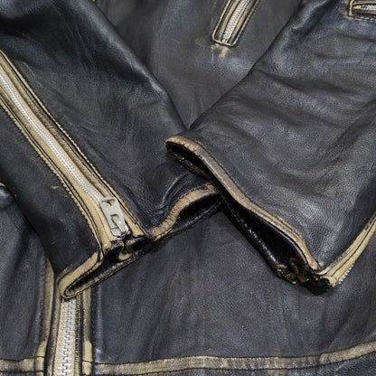 NANO universe Sheepskin Double Riders Jacket Size L