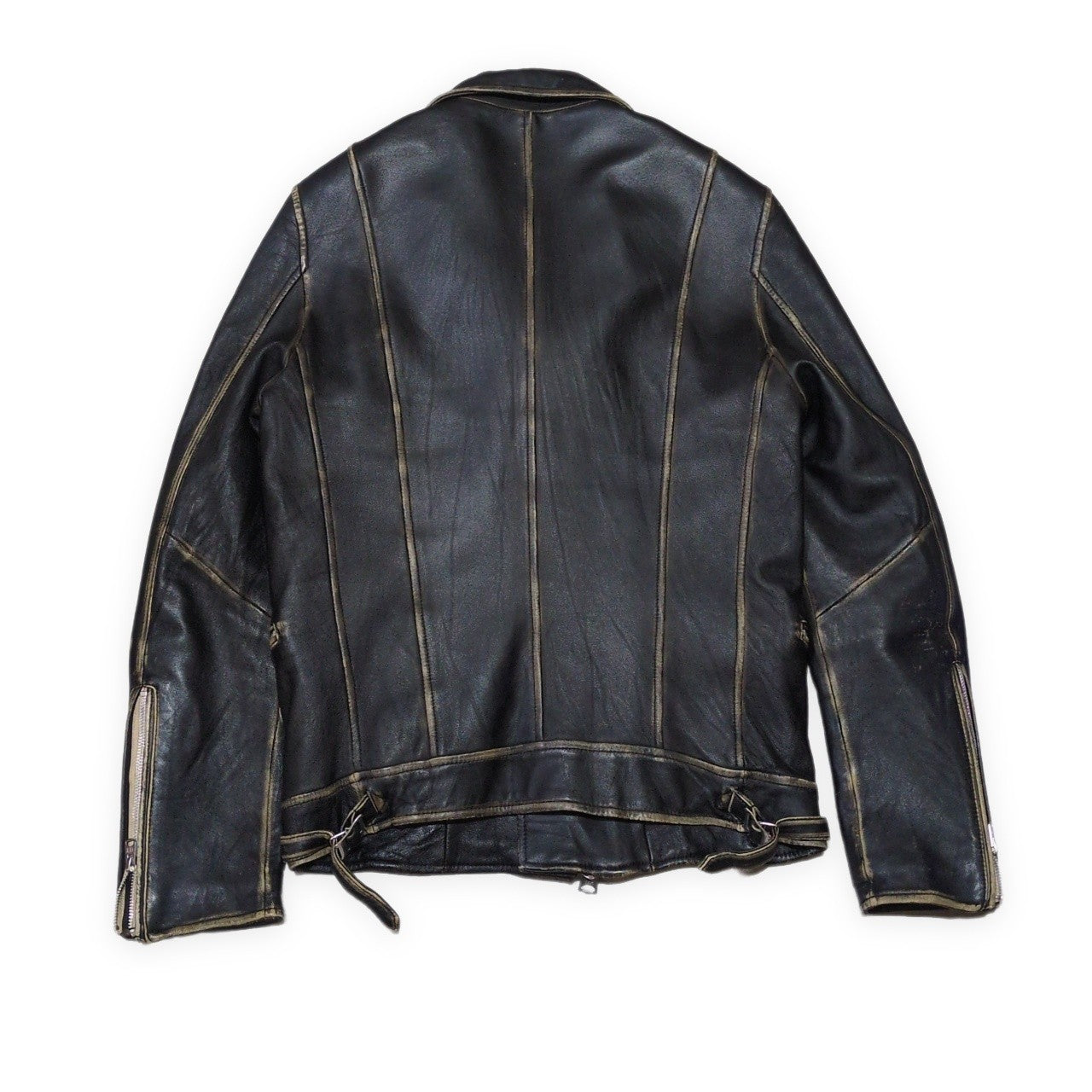 NANO universe Sheepskin Double Riders Jacket Size L
