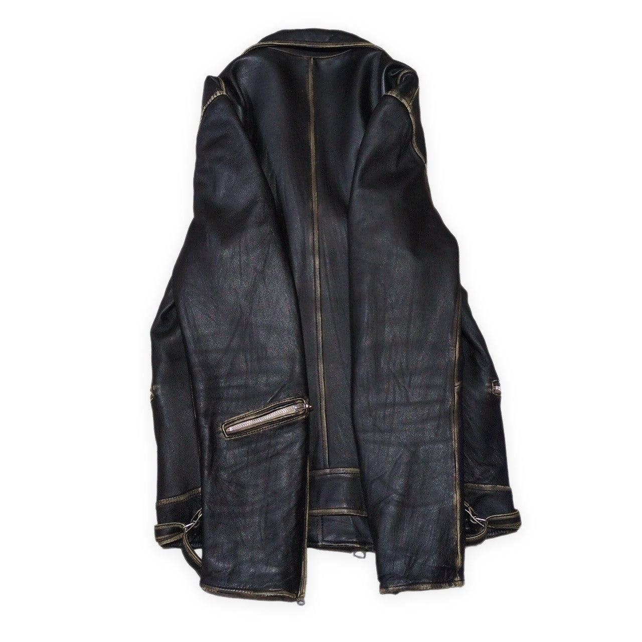 NANO universe Sheepskin Double Riders Jacket Size L