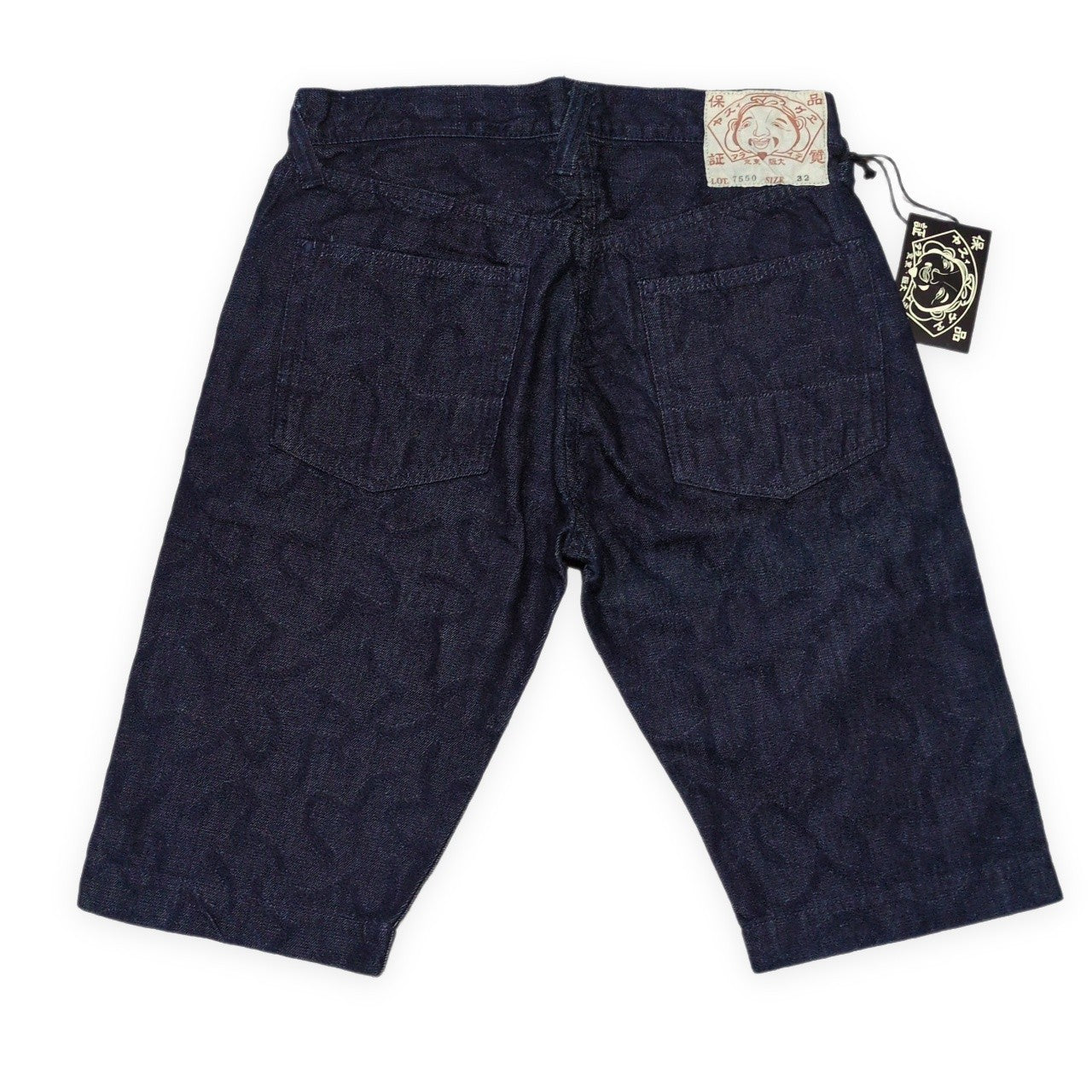 Evisu Yamane Seagull Jacquard Shorts Size 32