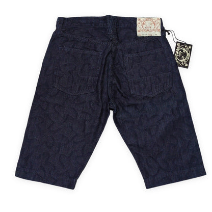 Evisu Yamane Seagull Jacquard Shorts Size 32