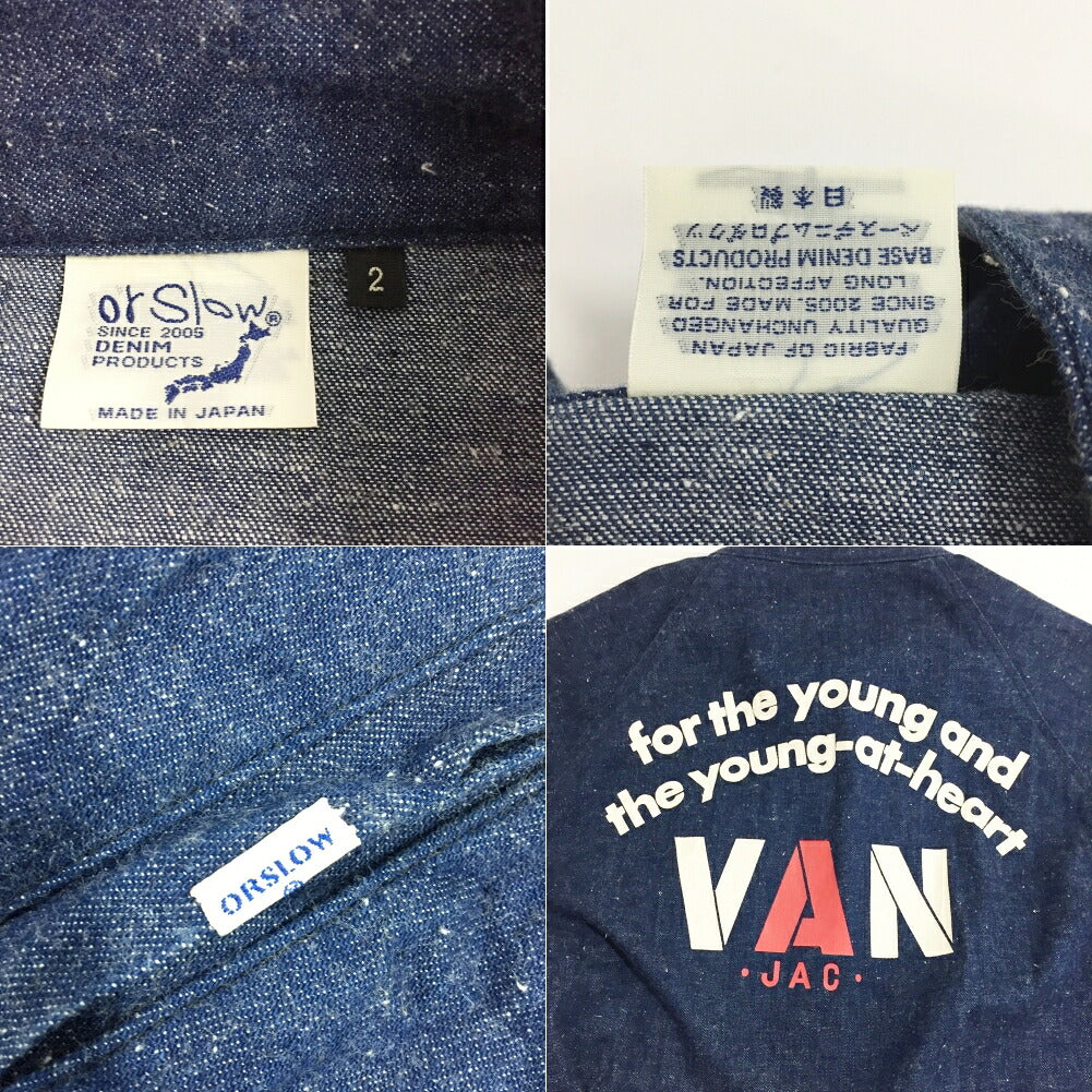 FREAK'S STORE x orSlow x VAN Navy Swing Top Size 2