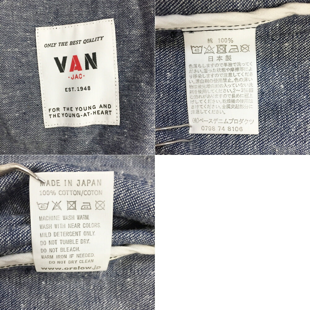 FREAK'S STORE x orSlow x VAN Navy Swing Top Size 2