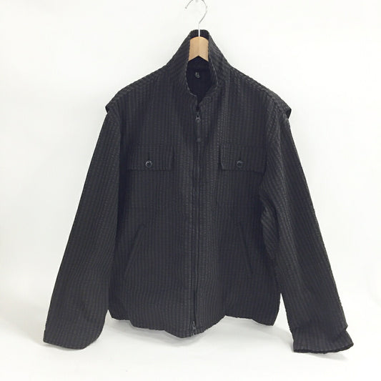 KAPTAIN SUNSHINE Seersucker Jacket Black Brown Size 38