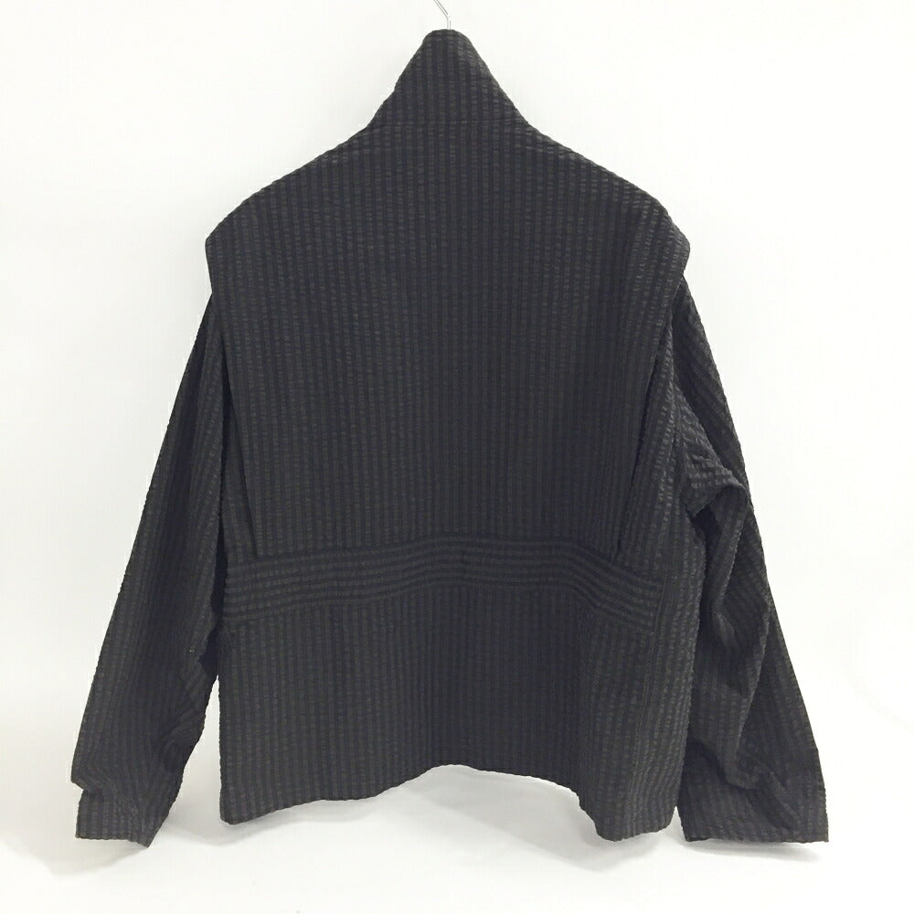KAPTAIN SUNSHINE Seersucker Jacket Black Brown Size 38