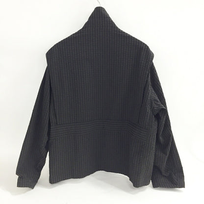KAPTAIN SUNSHINE Seersucker Jacket Black Brown Size 38
