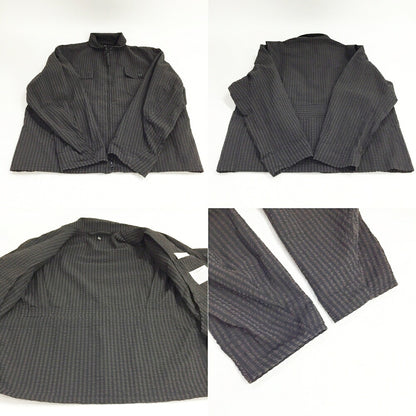 KAPTAIN SUNSHINE Seersucker Jacket Black Brown Size 38