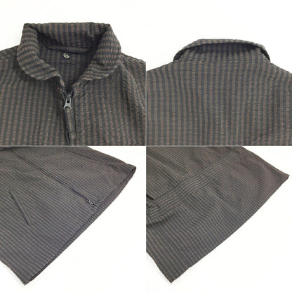 KAPTAIN SUNSHINE Seersucker Jacket Black Brown Size 38