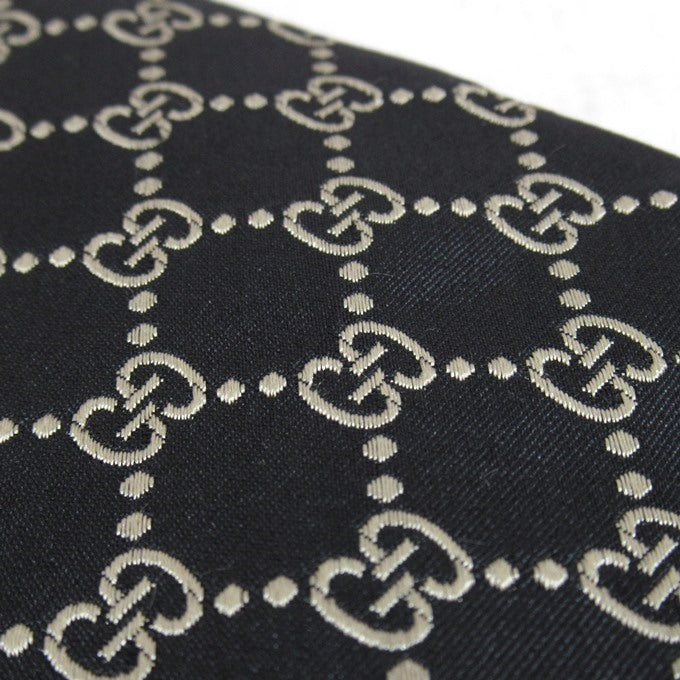 GUCCI GG Pattern Interlocking Tie Black Size ONE SIZE