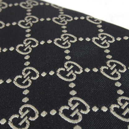 GUCCI GG Pattern Interlocking Tie Black Size ONE SIZE
