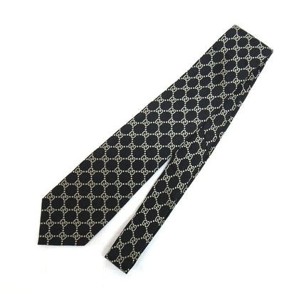 GUCCI GG Pattern Interlocking Tie Black Size ONE SIZE