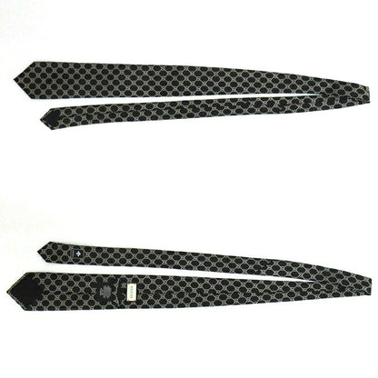 GUCCI GG Pattern Interlocking Tie Black Size ONE SIZE