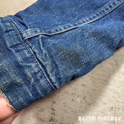Unknown 60s 2nd Type Flannel Lined Denim Jacket Blue Size XL