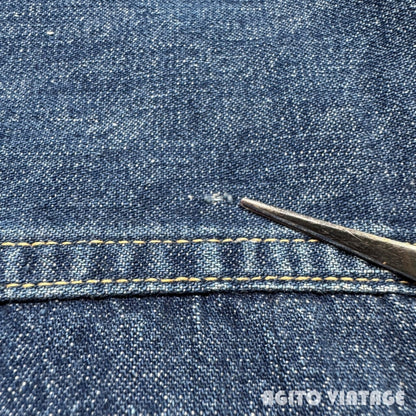 Unknown 60s 2nd Type Flannel Lined Denim Jacket Blue Size XL