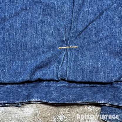 Unknown 60s 2nd Type Flannel Lined Denim Jacket Blue Size XL