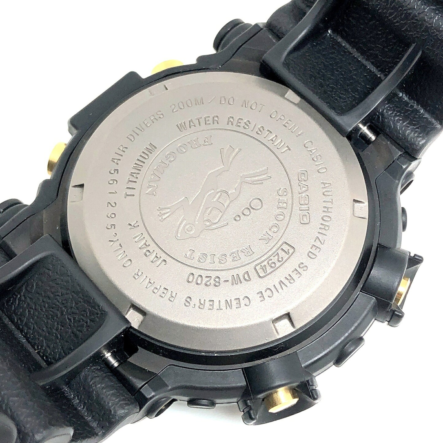 G-SHOCK DW-8200B-9A Gold Frogman Watch Size ONE SIZE