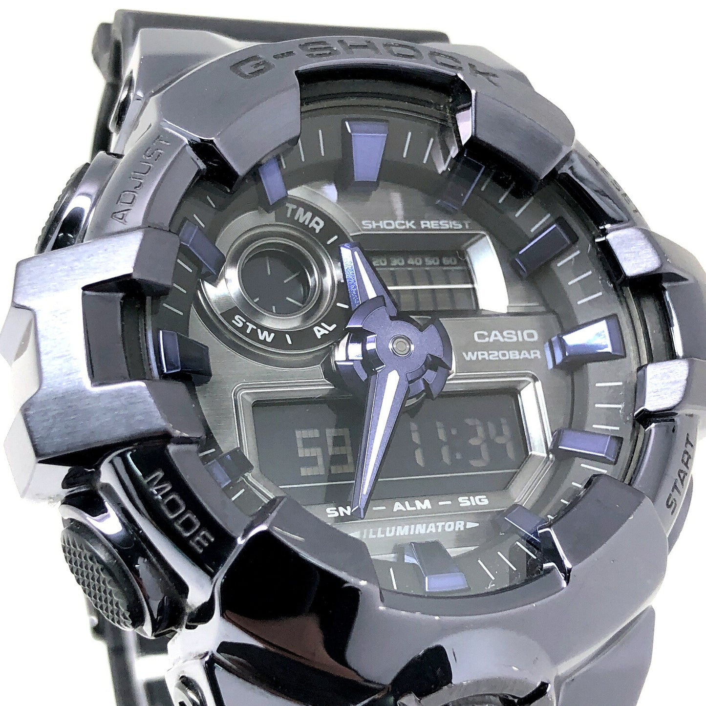 G-SHOCK Metal Covered Big Case Dark Purple Watch Size ONE SIZE