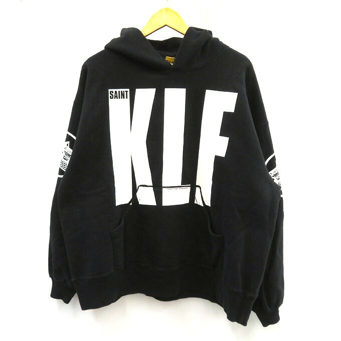 SAINT Mxxxxxx KLF Pullover Hoodie Black Size XL