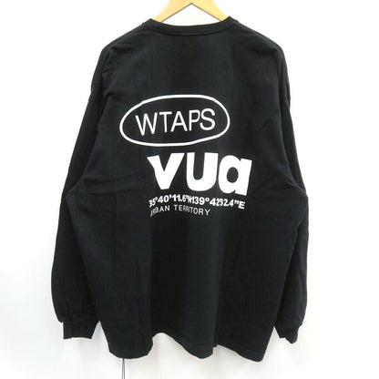 WTAPS 23AW PRTC/Long Sleeve Cotton Long Sleeve T-Shirt Black Size 04