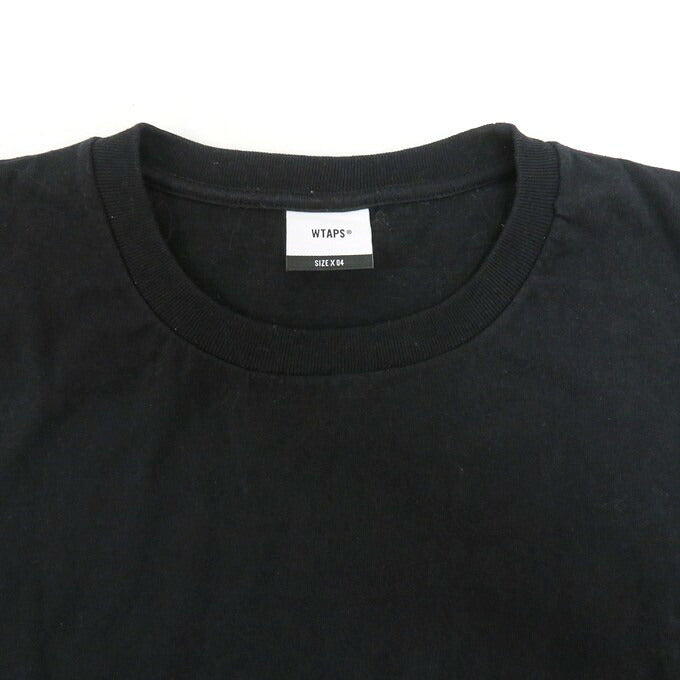 WTAPS 23AW PRTC/Long Sleeve Cotton Long Sleeve T-Shirt Black Size 04