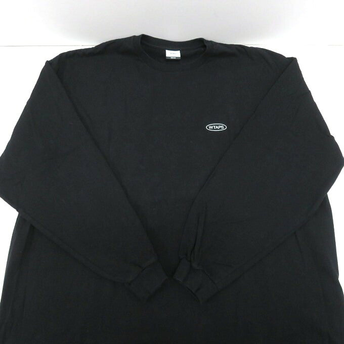 WTAPS 23AW PRTC/Long Sleeve Cotton Long Sleeve T-Shirt Black Size 04