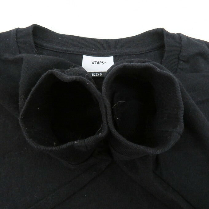 WTAPS 23AW PRTC/Long Sleeve Cotton Long Sleeve T-Shirt Black Size 04