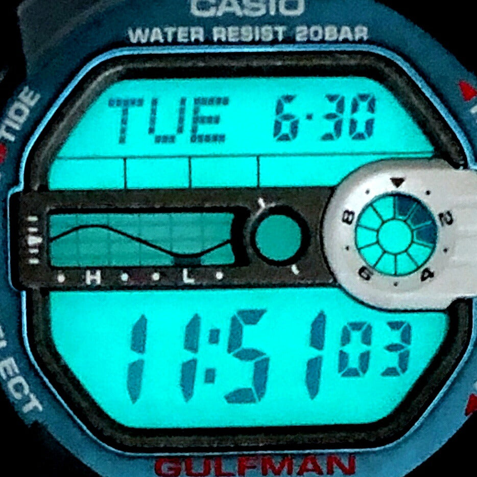 G-SHOCK G-9100-1 Gulfman Tide Watch Black Size ONE SIZE