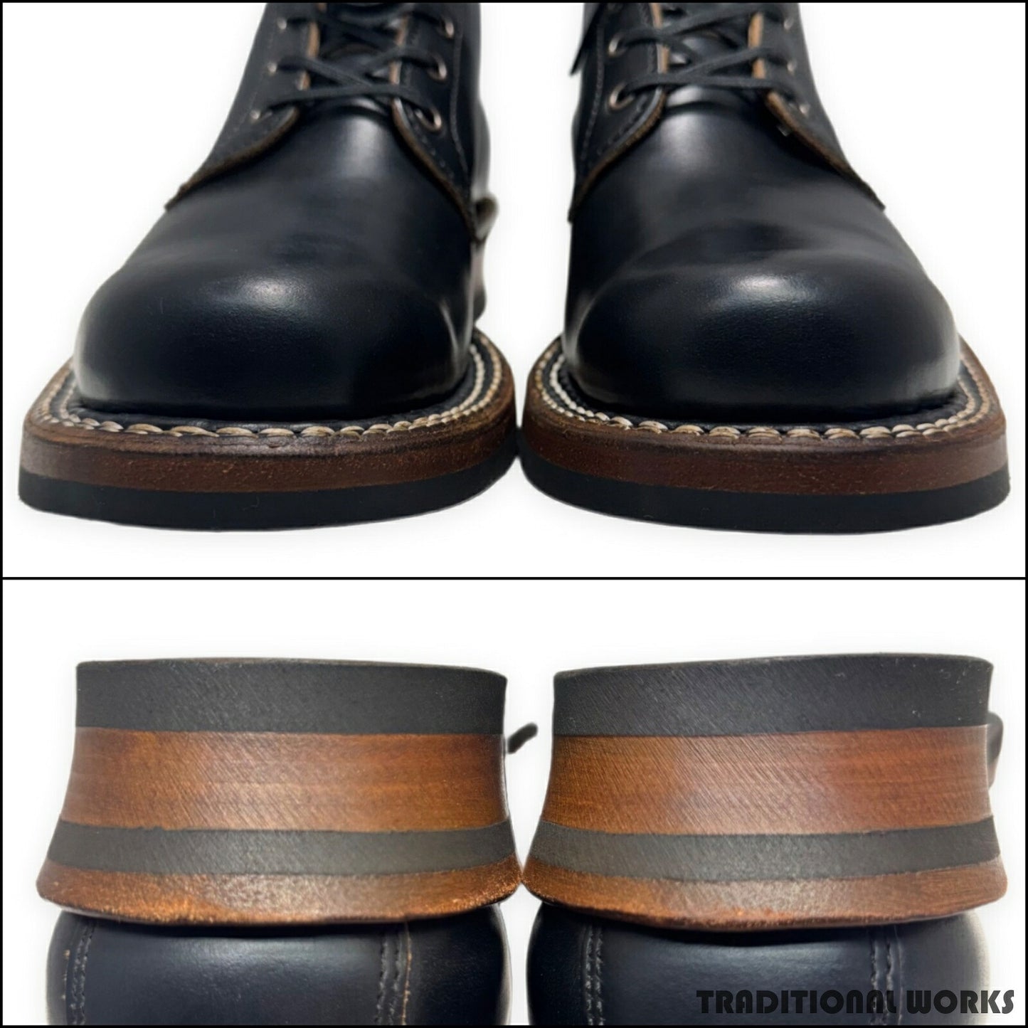 White's Boots SEMI DRESS Black Chromexcel Boots Size 8