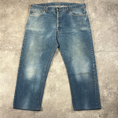 LEVI'S 70s USA Made 501 66 Blue Denim Jeans Size W40