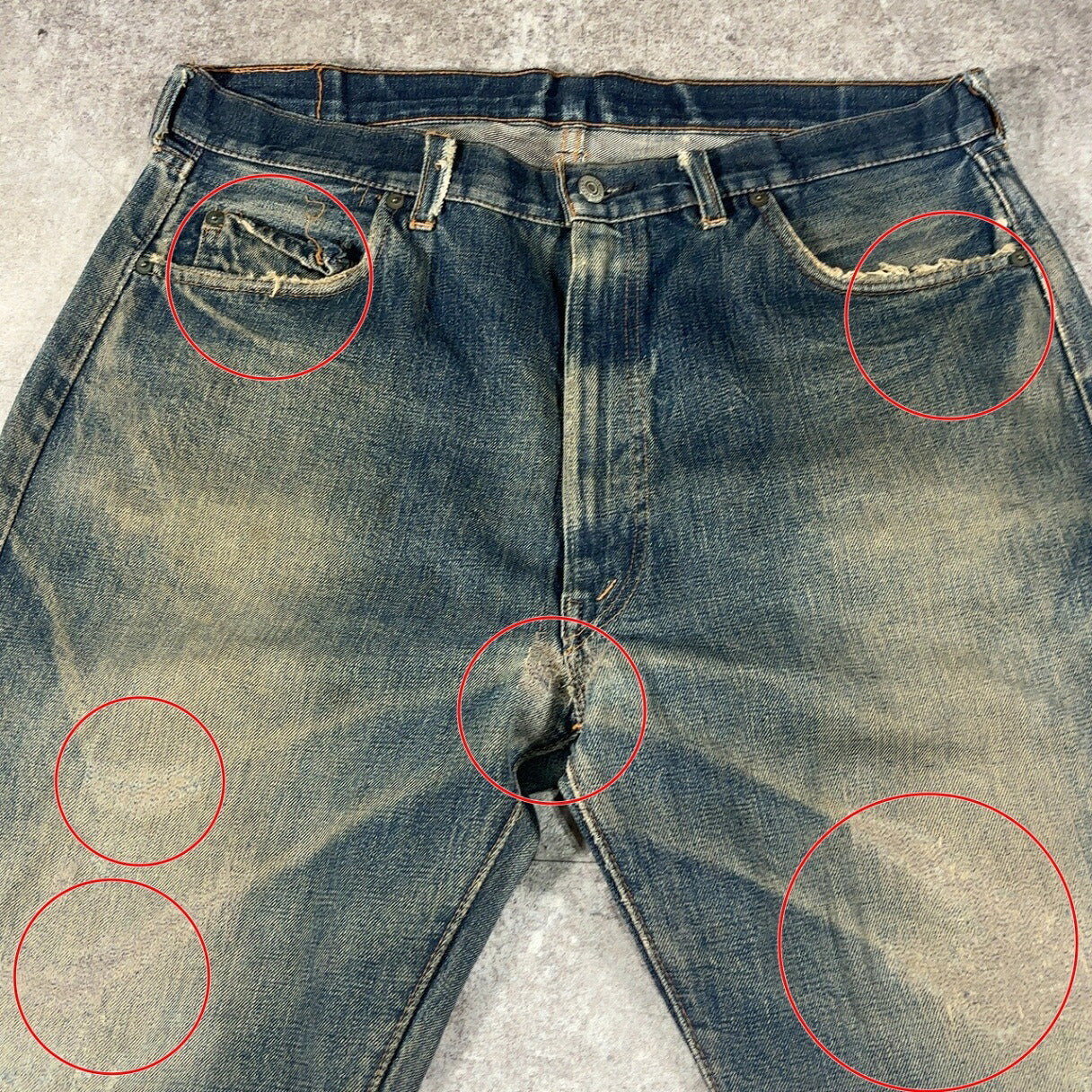 LEVI'S 60s 70s 505 Big-E Vintage Jeans Blue Size W37