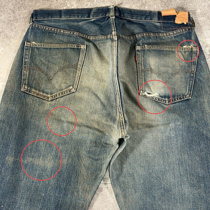 LEVI'S 60s 70s 505 Big-E Vintage Jeans Blue Size W37