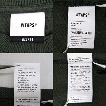 WTAPS 25SS Dot Sight Cotton T-Shirt Olive Size 04